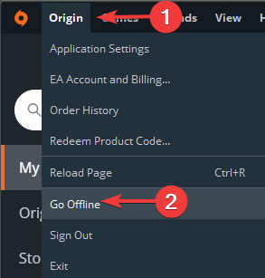 Origin friends offline