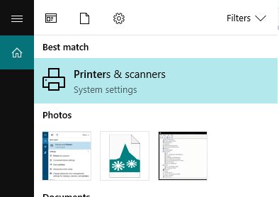 printers and scanners 