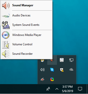 Download Realtek Audio Manager Taskbar Icon Realtek HD Audio Manager
