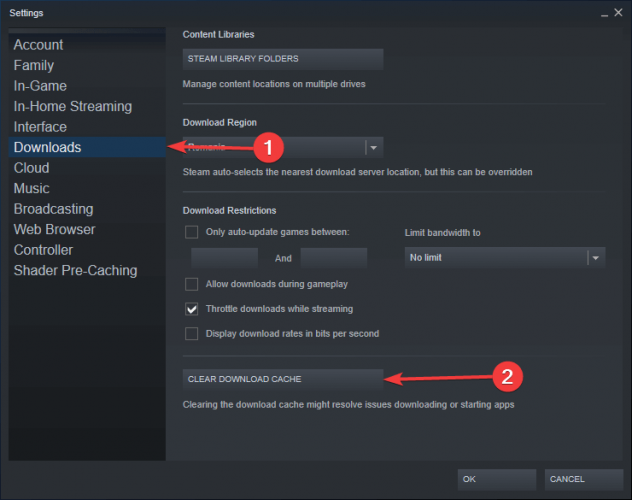 Steam Settings Clear Cache E1592653748617 