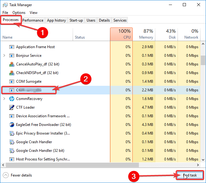 end task nvdisplay container exe causes high cpu usage
