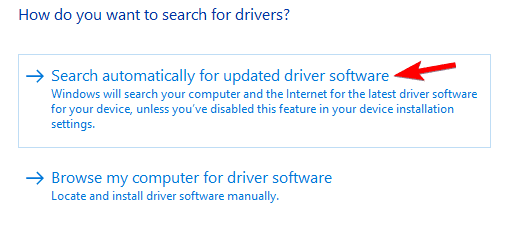 search automatically driver software can't install Broadcom USH