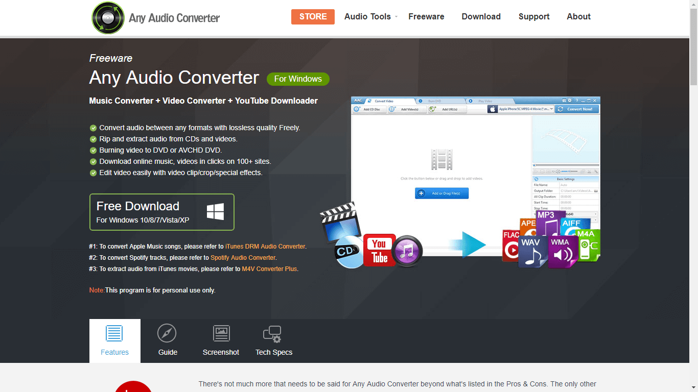 Any Audio Converter AMR to MP3 converters
