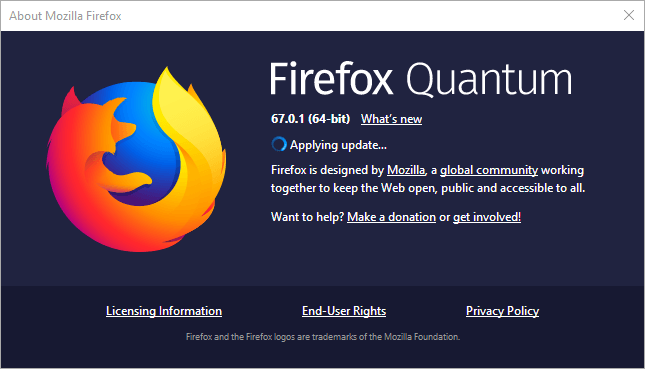About Mozilla Firefox window browser does not support folder upload
