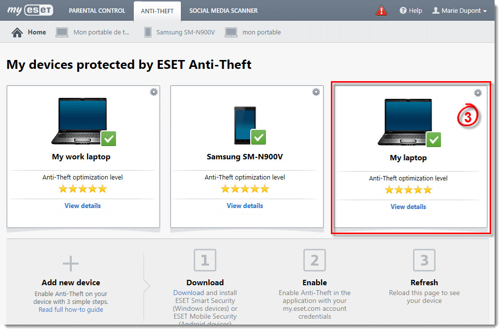 ESET devices windows 10 deleted user account reappearing