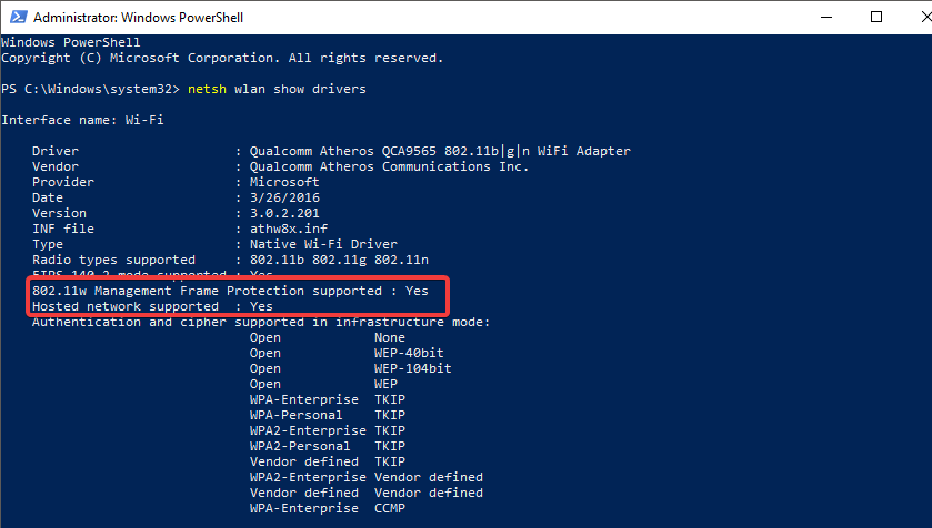 Hosted Network supported in Powershell - download microsoft hosted network virtual adapter driver