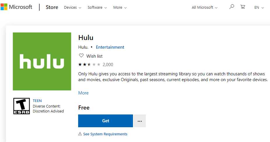 Hulu app page how to fix hulu unsupported browser