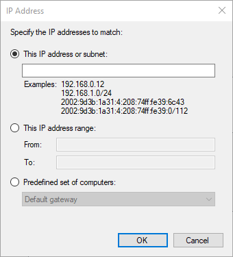 IP Address window windows firewall allow ip range