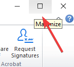 Maximize Word - Microsoft word opens small window