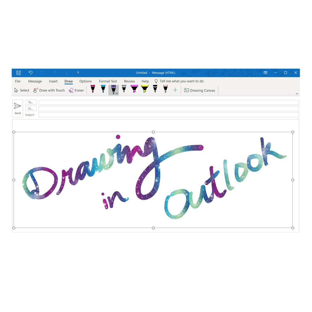 inking support Outlook app