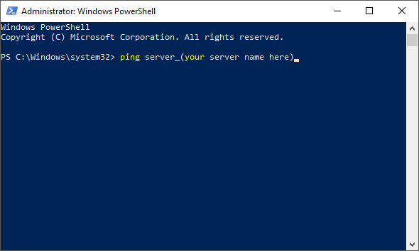 Pinging server IP address in PowerShell - DHCP server keeps stopping
