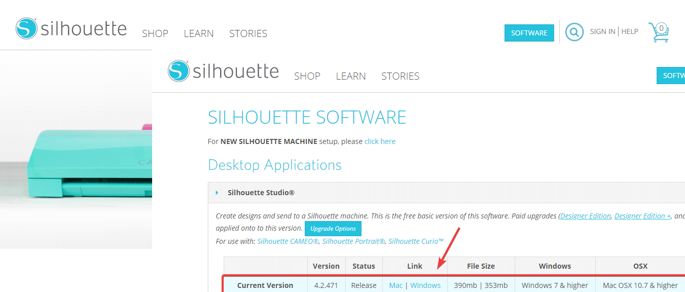 Silhouette website download page - Silhouette running slow