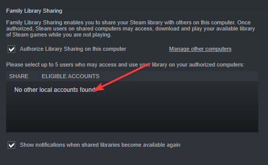 Steam family settings other accounts - steam failed to authorize computer