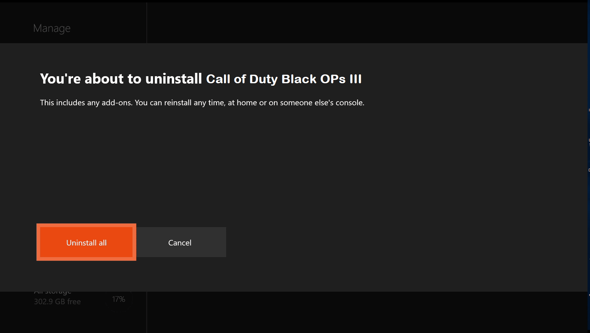 Uninstall Call of Duty Black Ops 3 Orange Wolf 