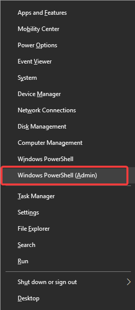 Win X menu Windows PowerShell with Admin - DHCP server keeps stopping