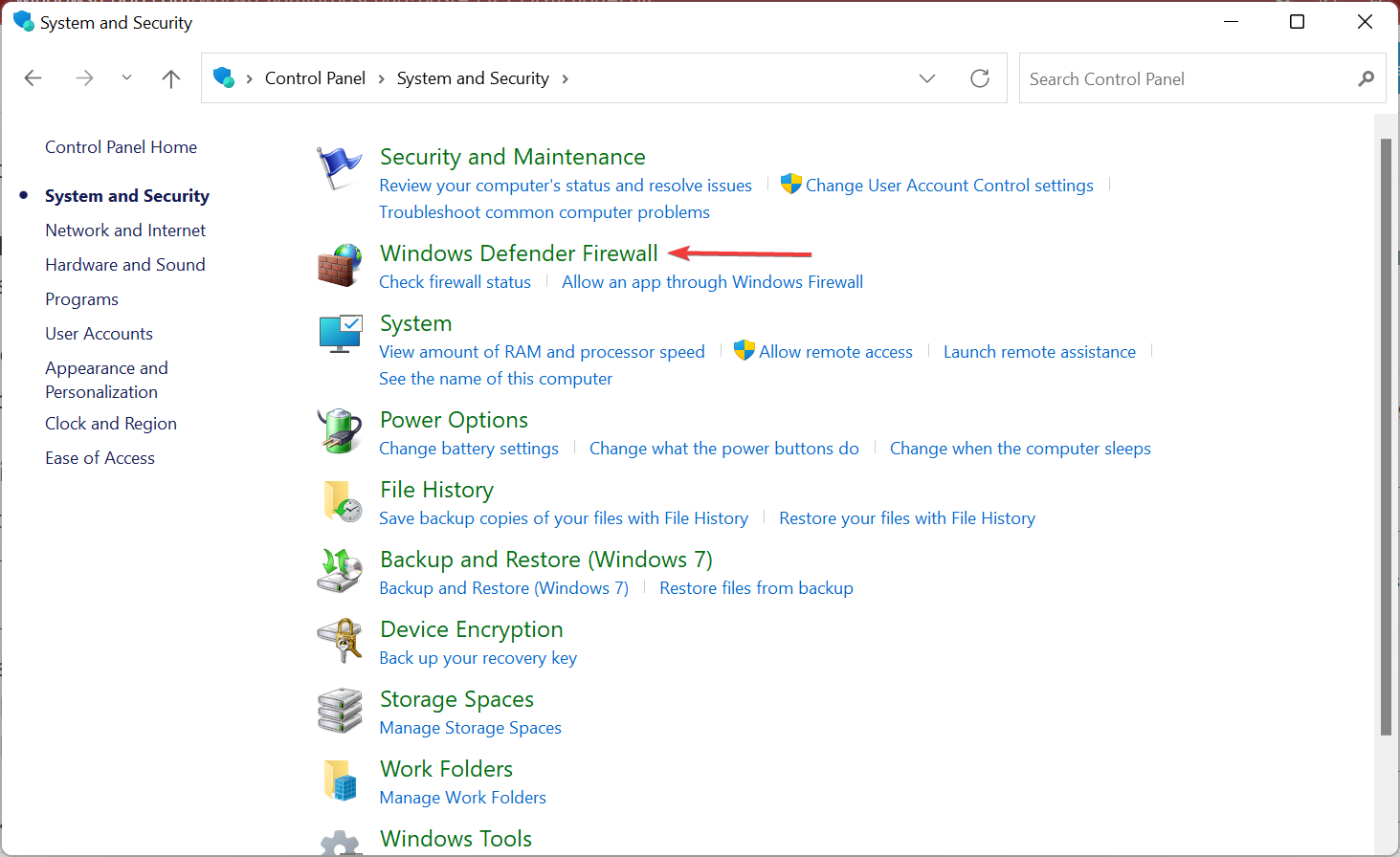 Windows Defender Firewall to fix something went wrong and outlook couldn't set up account