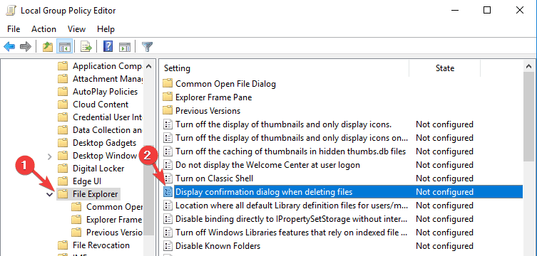 group policy confirmation dialog deleting files Are You Sure You Want to Move This Folder to The Recycle Bin