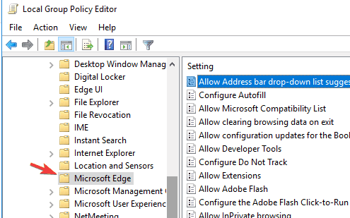 group policy editor Microsoft edge browser will not allow copy and paste