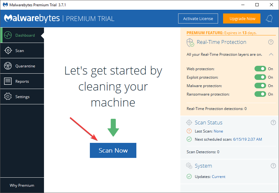 malwarebytes interface scan now - RSGUPD.exe what is it? how to remove it