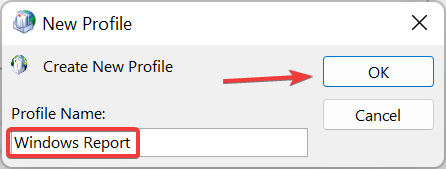 always use this profile to fix something went wrong and outlook couldn't set up account