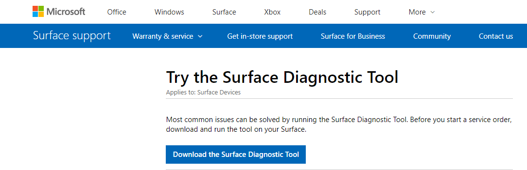 surface diagnostic tool - surface pro battery drain