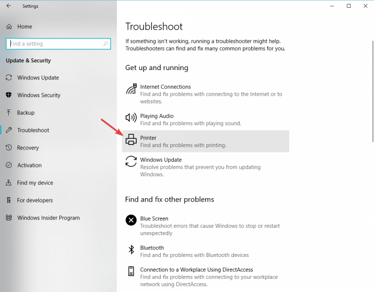 FIX: Printer Unspecified Device in Windows 10 Bug