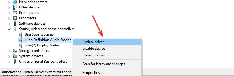 updating audio driver in device manager - Adobe auditions does not support directsound input