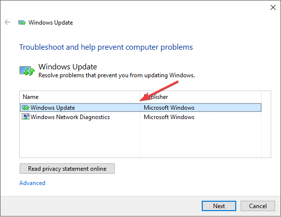 windows update troubleshooter - Silhouette won't update