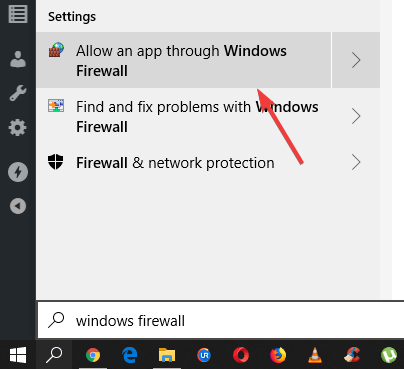 Allow an app through Windows Firewall - windows 10 calendar not syncing with gmail/outlook