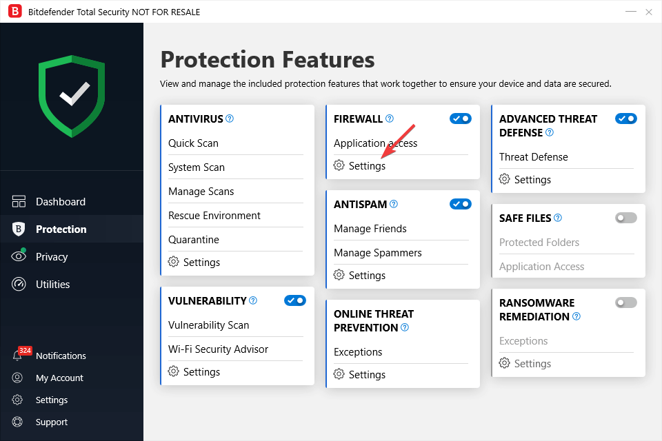 BitDefender firewall settings - Windows 10 calendar not syncing with gmail and outlook