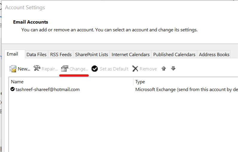 Change Account Settings - disable Encryption outlook does not support the connection encryption type