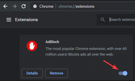 Chrome extensions - Something went wrong Squarespace