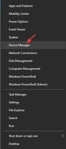 Device manager menu - Something went wrong fingerprint