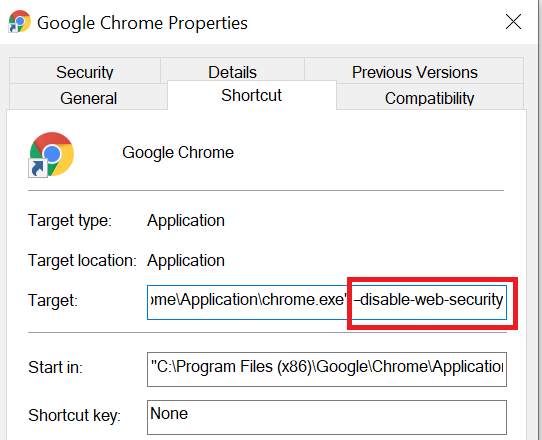 browser does not support cross-origin requests
