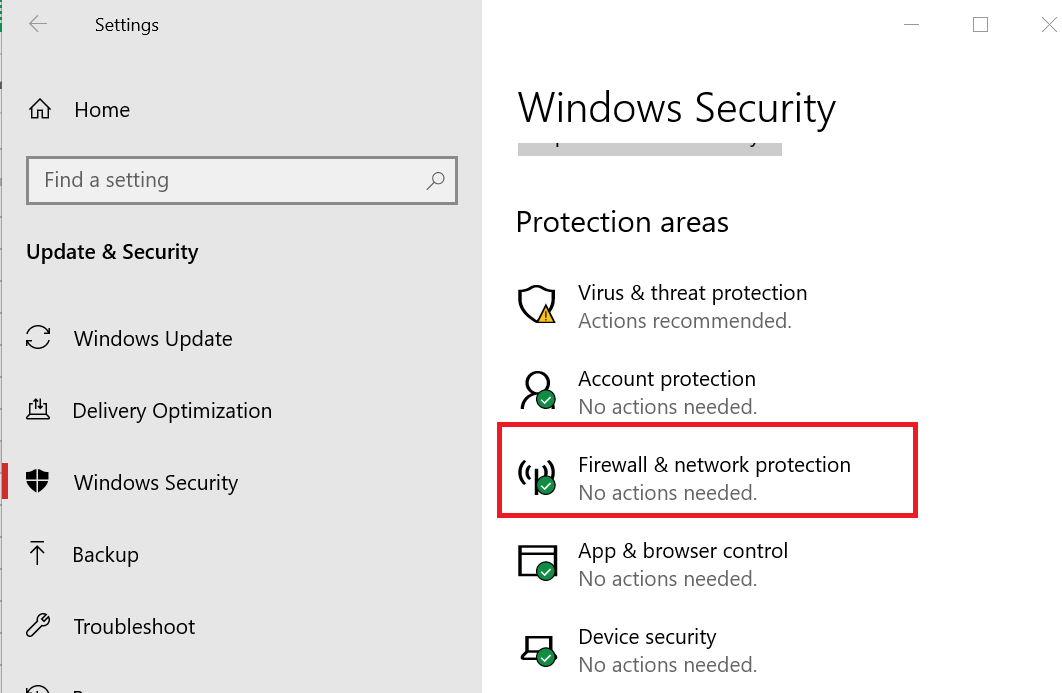 Windows 10 firewall blocking visual studio