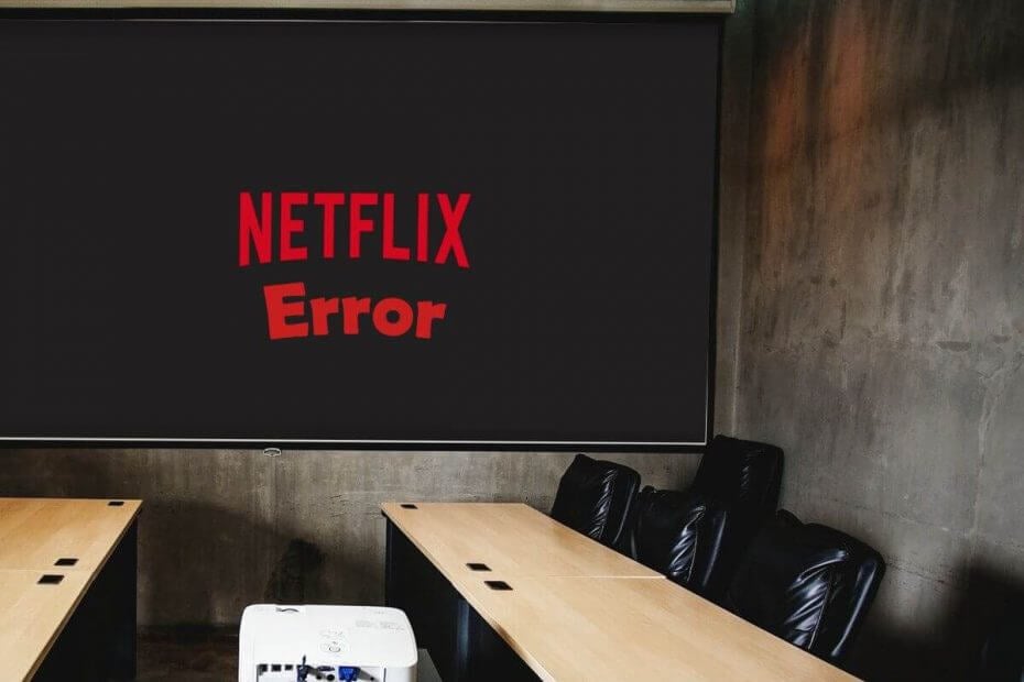 Why Netflix won't play on the projector?