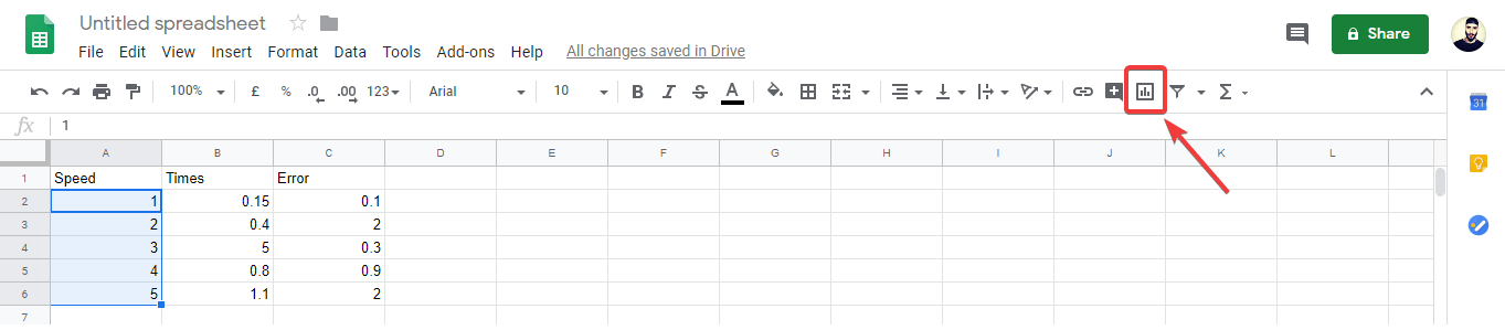 How To Insert Chart In Google Sheets