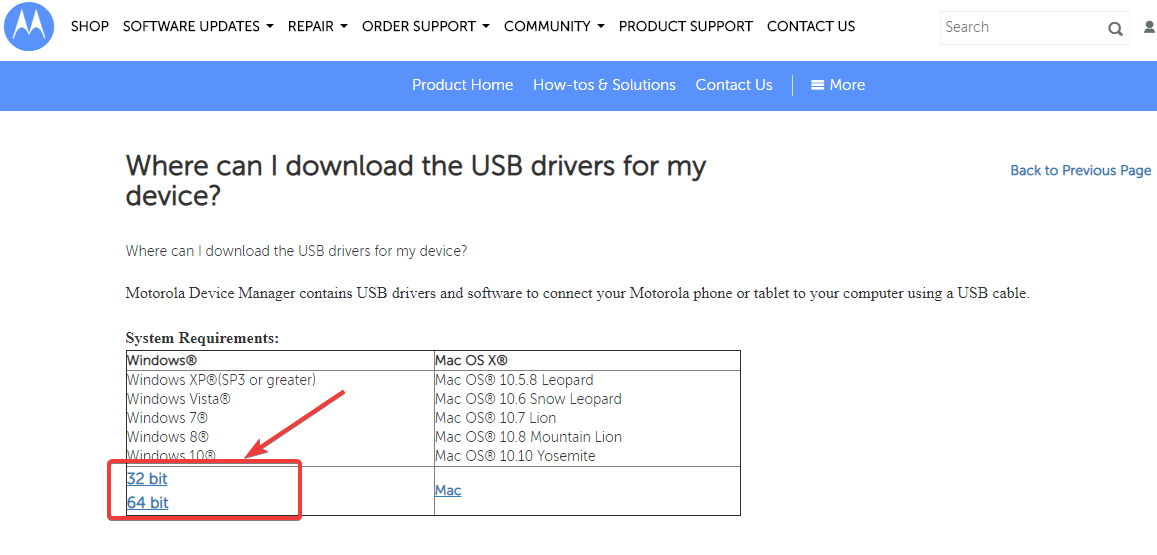 Motorola USB drivers - Droid turbo not showing up on computer