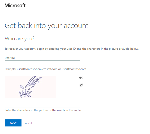 BI's account reset pagePower BI Desktop won't sign in