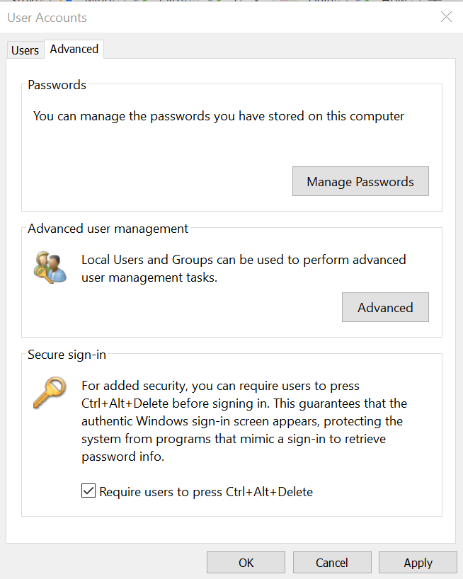 Delete User Account windows 10 login screen shows deleted user