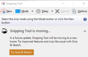 Snipping Tool is moving and we'll tell you where it's heading