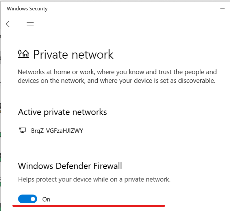Disable Firewall Windows 10