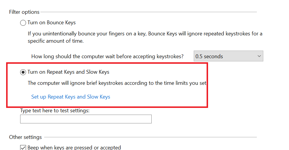 Keyboard won't allow double letters