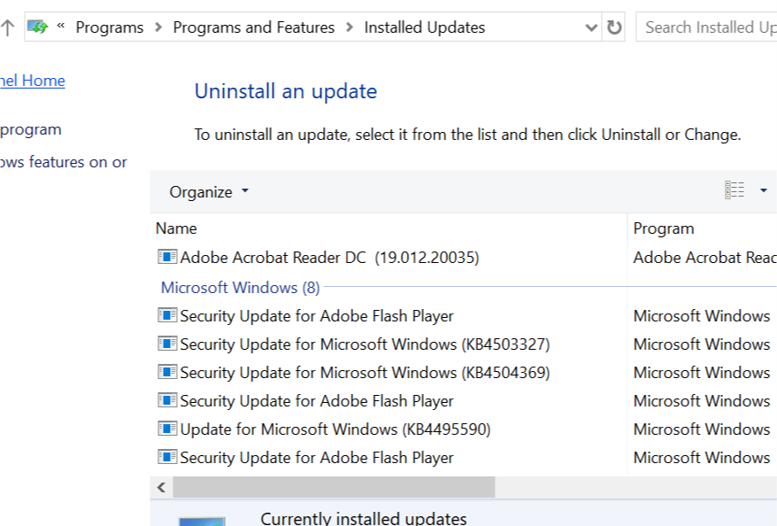 Uninstall Features Update outlook does not support the connection encryption type