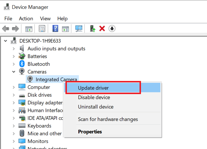 Update Camera Driver Windows 10 bioenrollmenthost.exe msvcrt.dll error