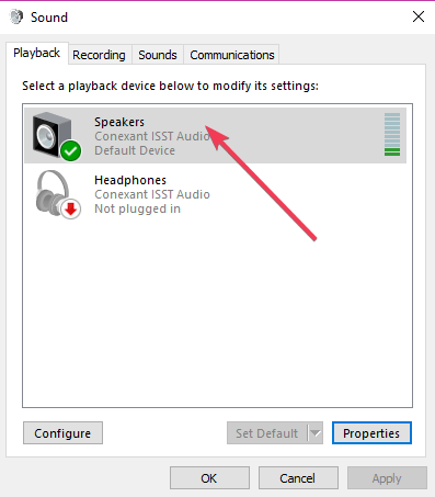 playback devices settings