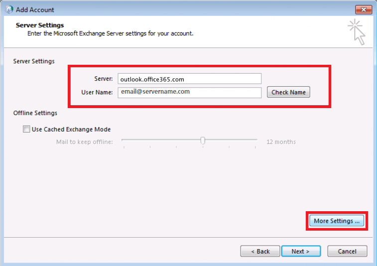 outlook 2016 does not support manual setup for Exchange accounts