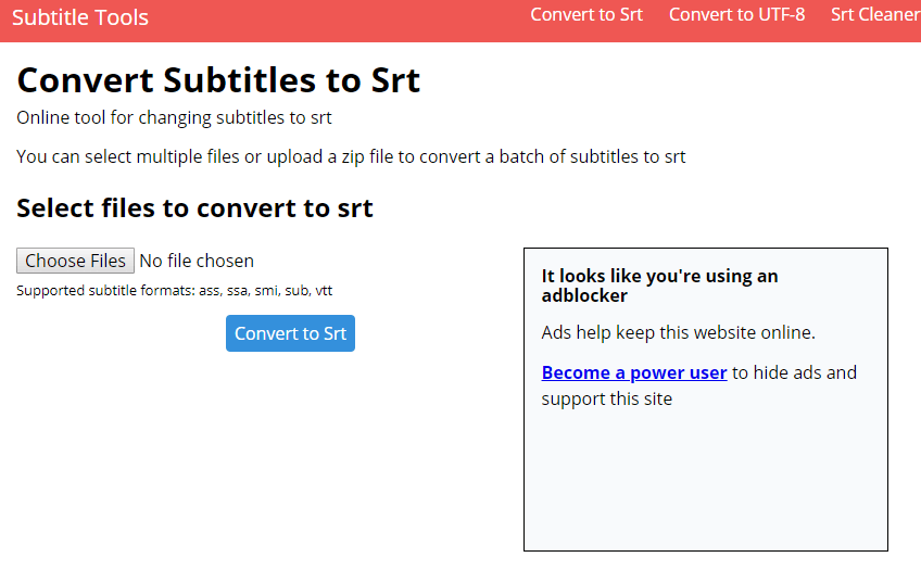 The Convert Subtitles to Srt converter windows media player cannot load subtitles