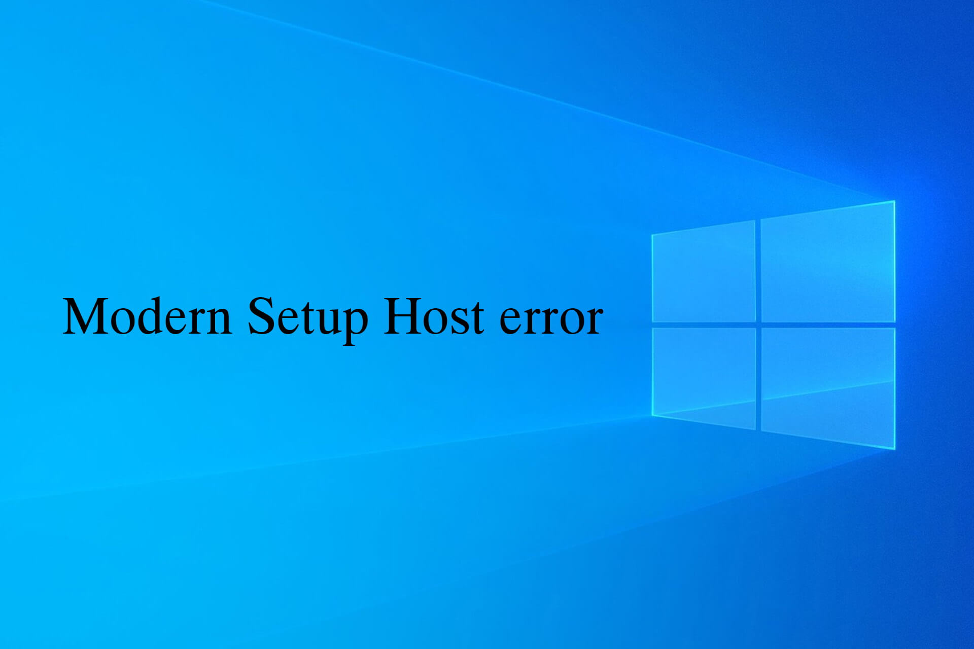 Fix: Modern Setup Host has stopped working