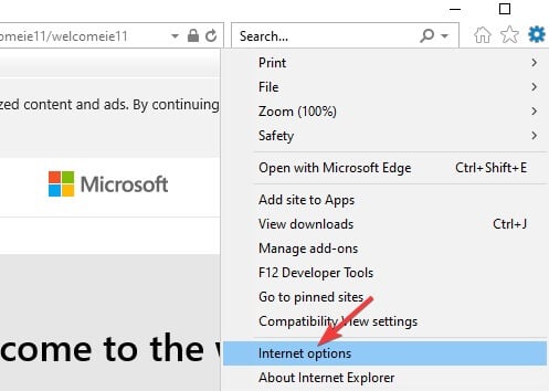 Internet options IE - microsoft internet games not working